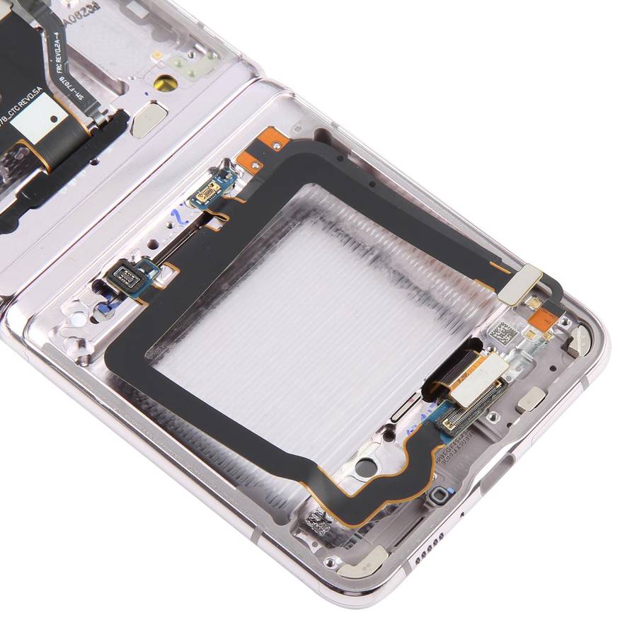 For Samsung Galaxy Z Flip 5G SM-F707 LCD Screen Digitizer Full Assembly with Frame (Pink)