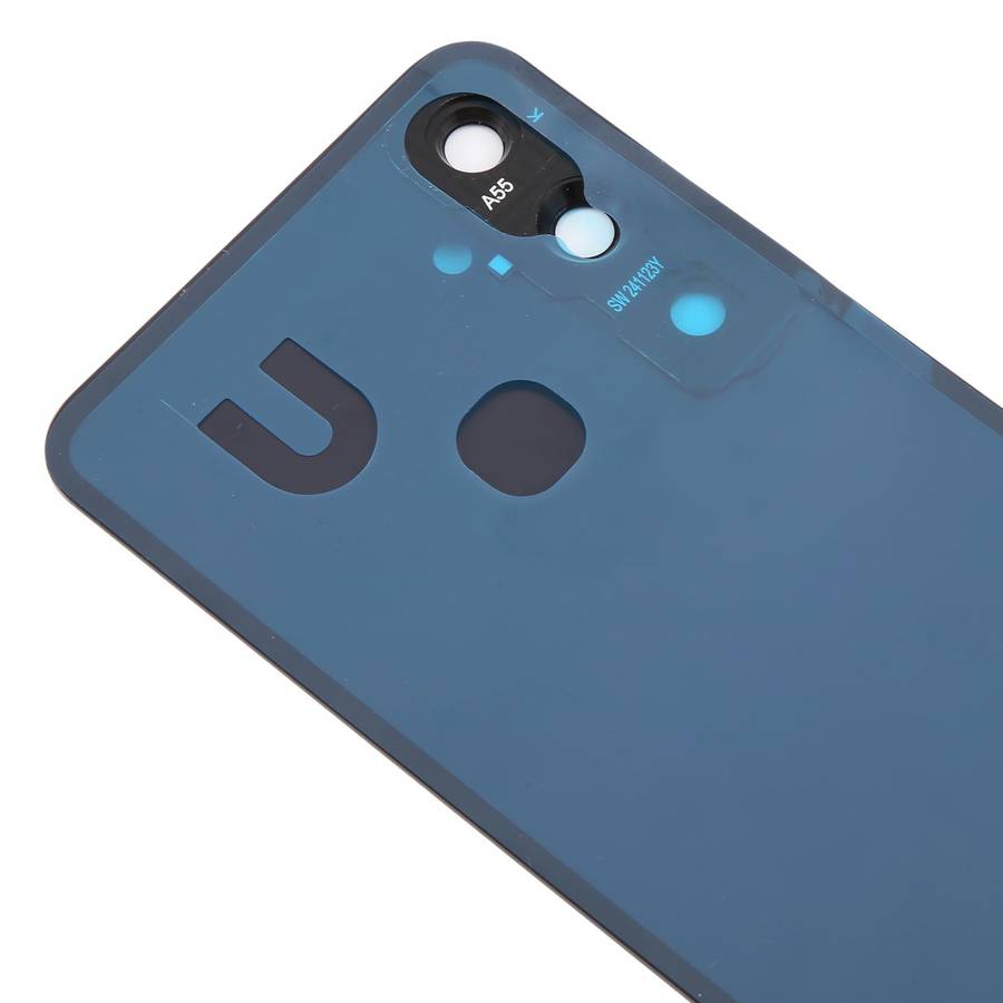For Samsung Galaxy A55 SM-A556B OEM Battery Back Cover with Camera Lens Frame(Black)