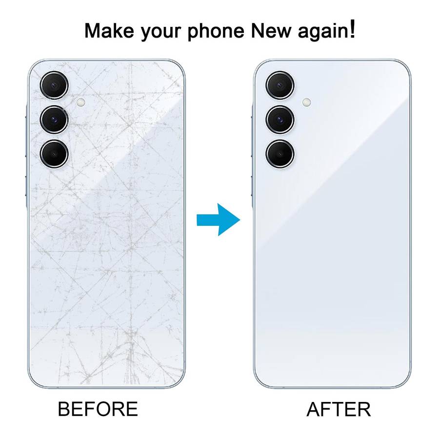 For Samsung Galaxy A35 SM-A356B OEM Battery Back Cover with Camera Lens Frame(Black)