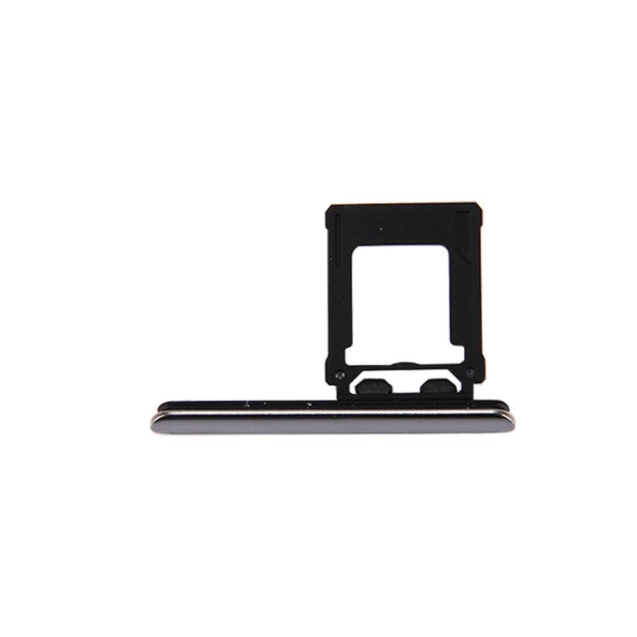 Micro SD Card Tray + Card Slot Port Dust Plug for Sony Xperia XZ Premium (Single SIM Version)(Black)