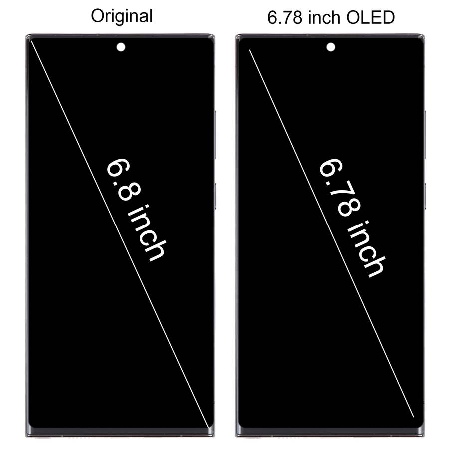 For Samsung Galaxy S23 Ultra 5G SM-S918U US Edition 6.78 inch OLED LCD Screen Digitizer Full Assembl