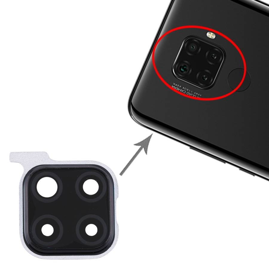 For Huawei Nova 5i Pro 10pcs Camera Lens Cover (Black)