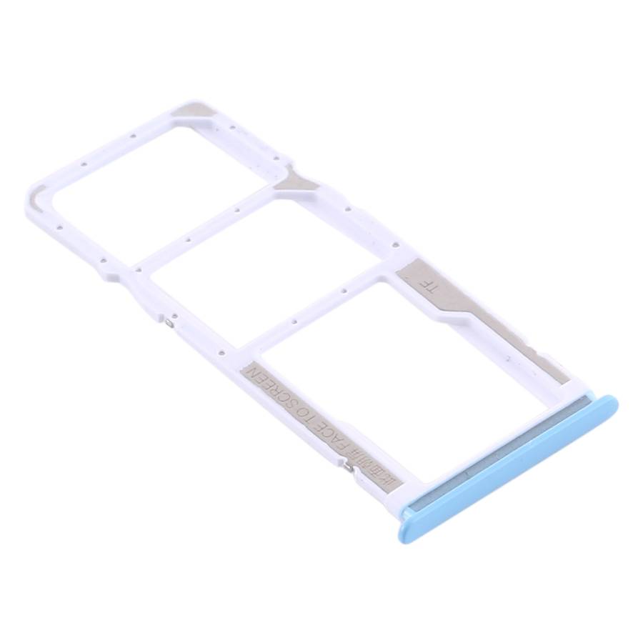 SIM Card Tray + SIM Card Tray + Micro SD Card Tray for Xiaomi Redmi 10X 4G / Redmi Note 9(Green)