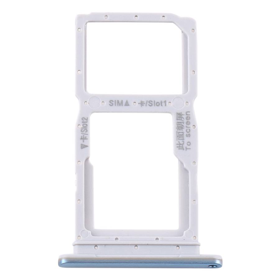 SIM Card Tray + SIM Card Tray / Micro SD Card Tray for Huawei Y9s(Black)