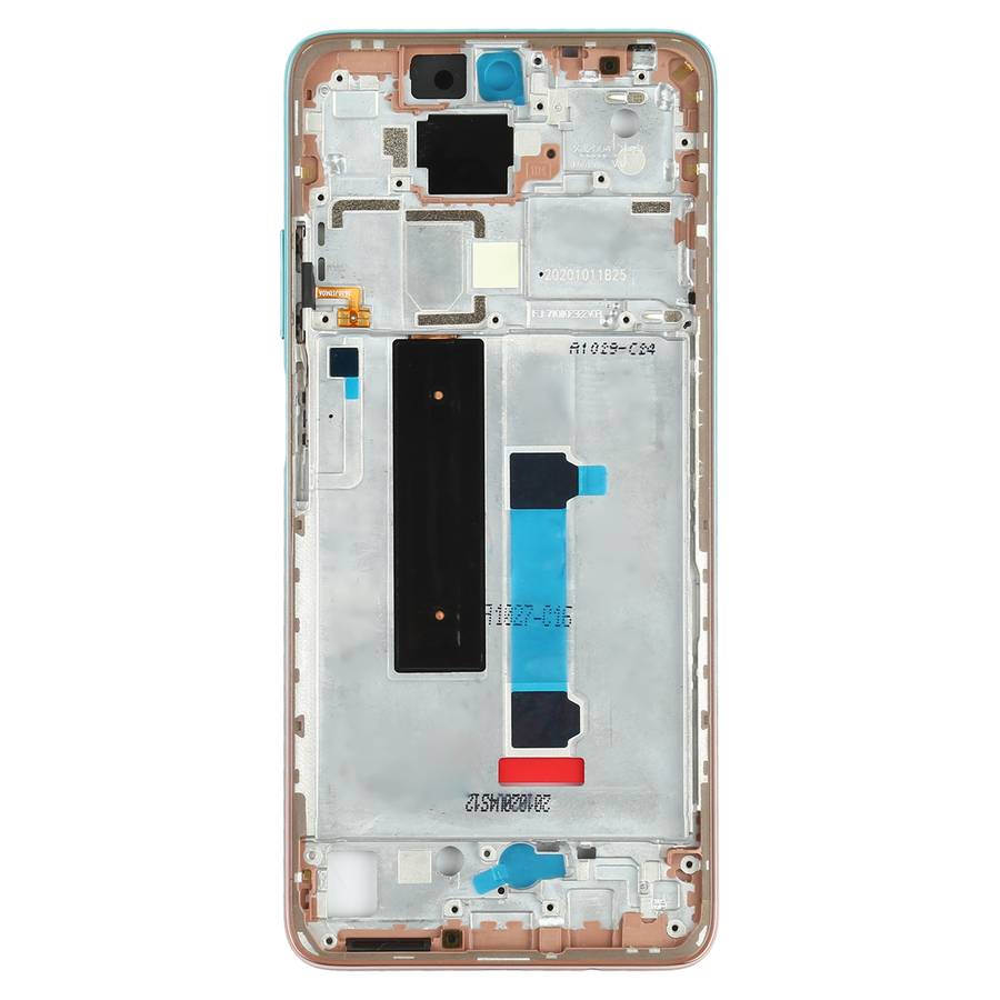Original Front Housing LCD Frame Bezel Plate for Xiaomi Redmi Note 9 Pro 5G M2007J17C(Green Lake)