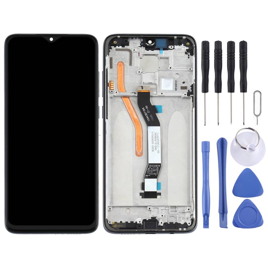 TFT LCD Screen for Xiaomi Redmi Note 8 Pro Single SIM Digitizer Full Assembly with Frame(Black)