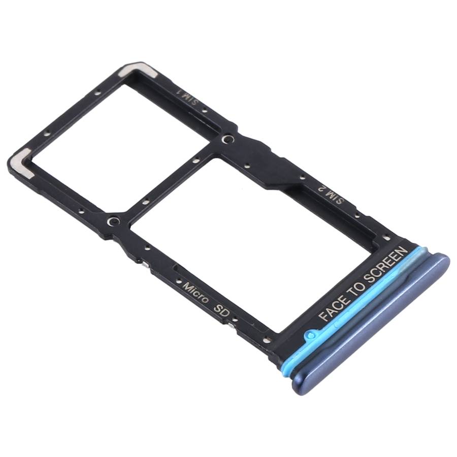 SIM Card Tray + SIM Card Tray / Micro SD Card Tray for Xiaomi Redmi Note 9 Pro 5G M2007J17C (Green)