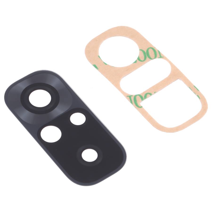 10 PCS Back Camera Lens for Xiaomi Redmi Note 10 4G M2101K7AI M2101K7AG(Silver)
