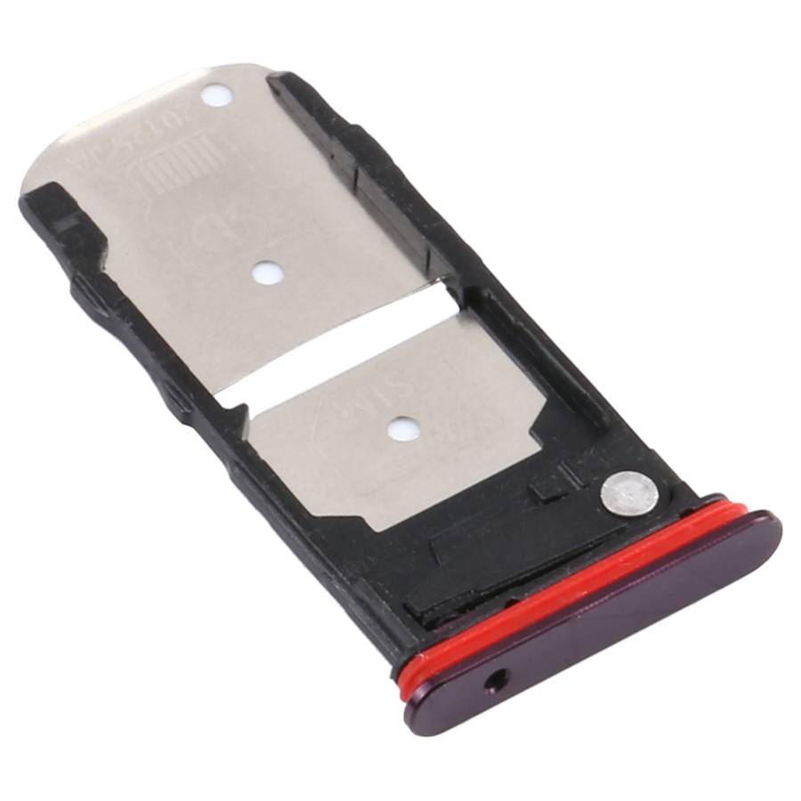 SIM Card Tray + Micro SD Card Tray for Motorola Moto Edge+ (Black)