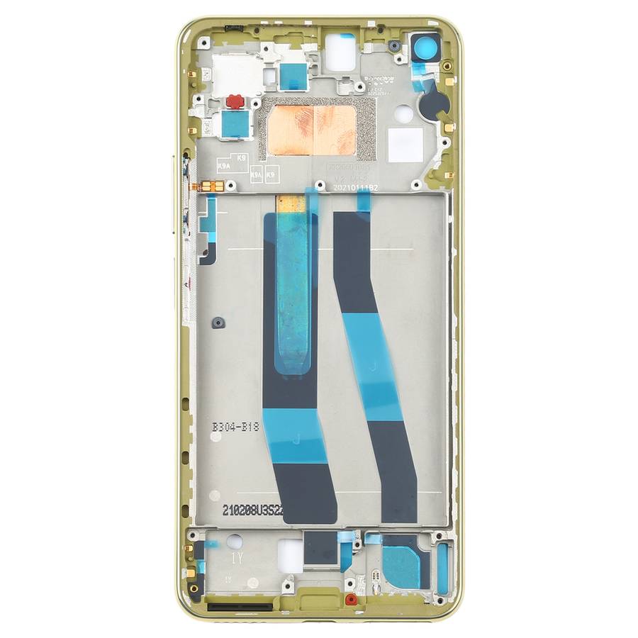 Original Front Housing LCD Frame Bezel Plate for Xiaomi Mi 11 Lite 5G / Mi 11 Youth/11 Lite 5G NE(Bl