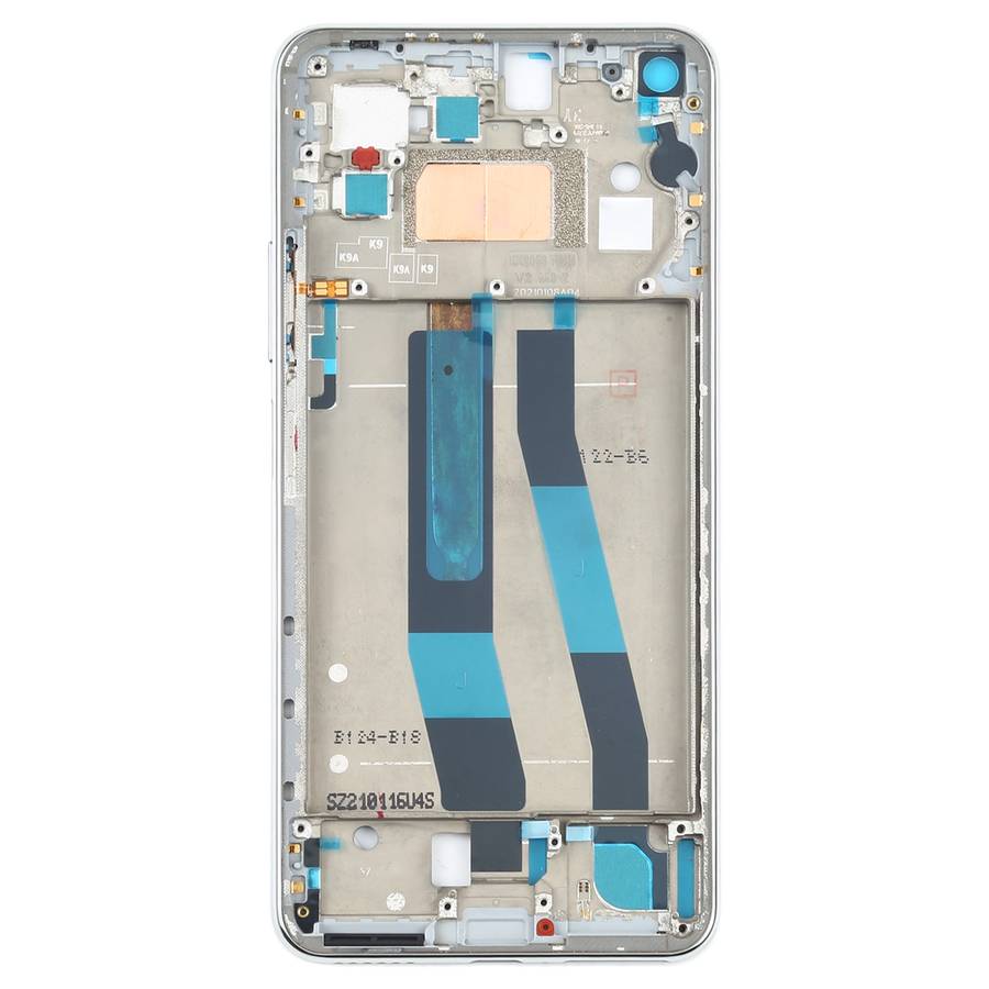 Original Front Housing LCD Frame Bezel Plate for Xiaomi Mi 11 Lite 4G M2101K9AG(Blue)