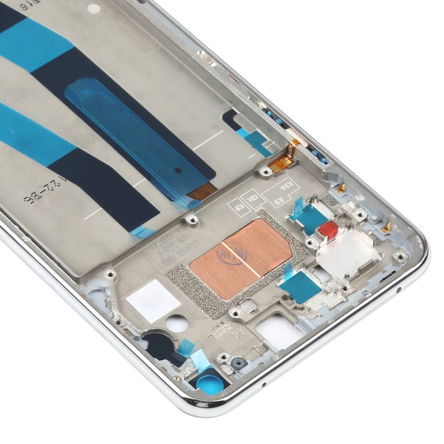 Original Front Housing LCD Frame Bezel Plate for Xiaomi Mi 11 Lite 4G M2101K9AG(Blue)