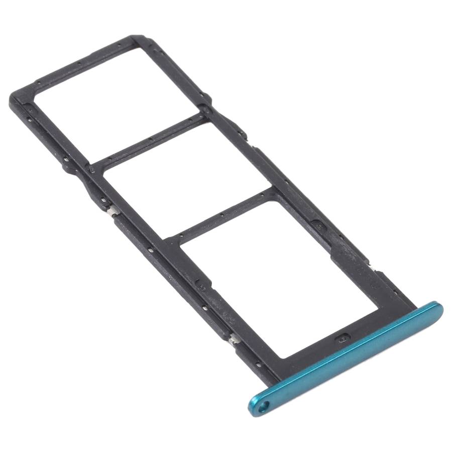 SIM Card Tray + SIM Card Tray + Micro SD Card Tray for Huawei Y7a (Black)