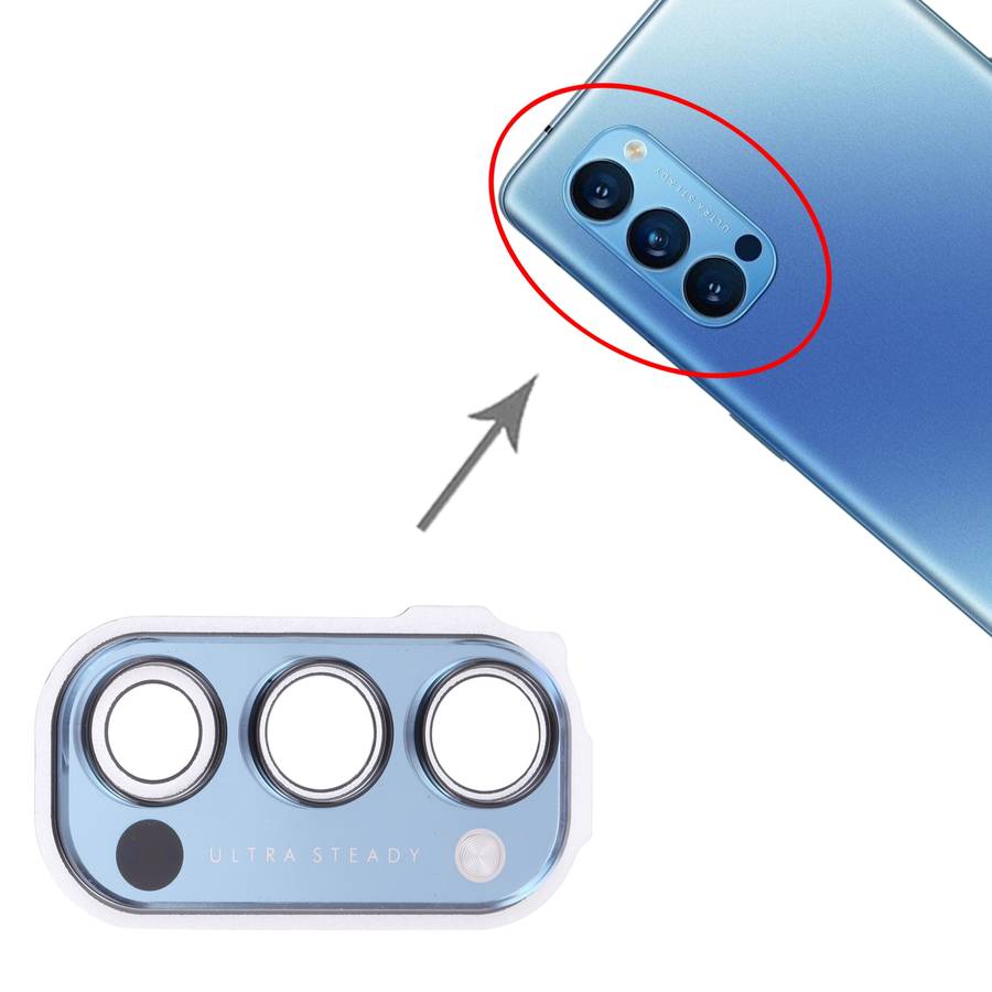 For OPPO Reno4 Pro 5G PDNM00, PDNT00, CPH2089 Camera Lens Cover (Black)