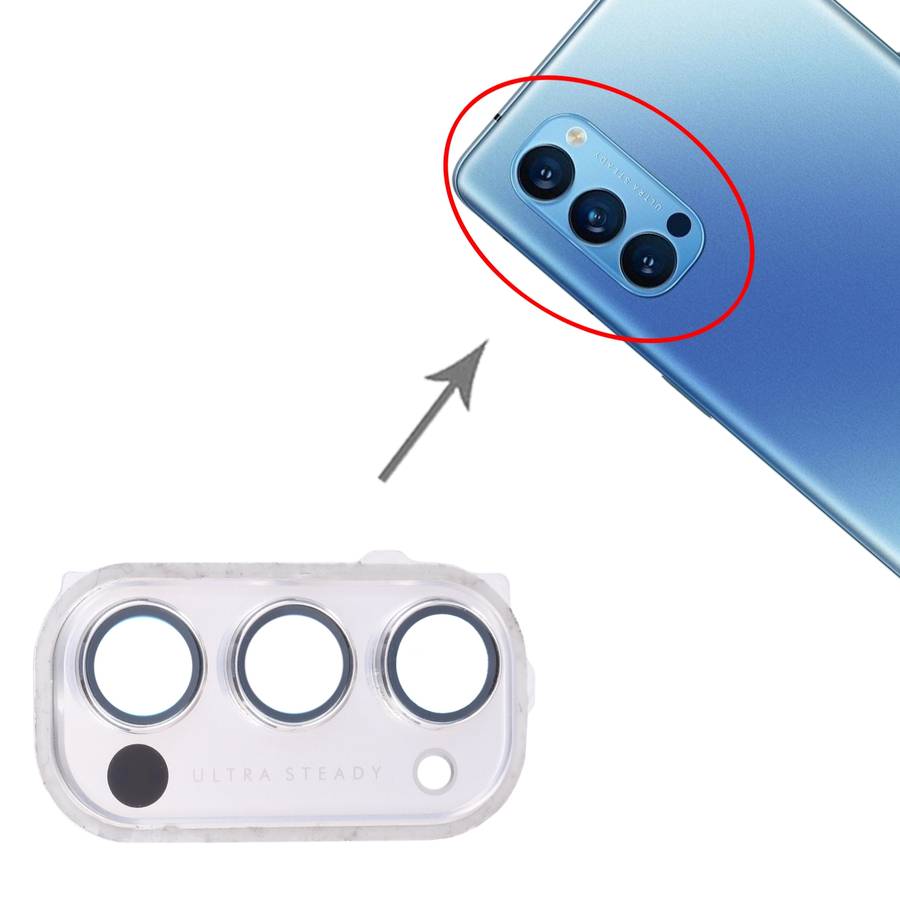 For OPPO Reno4 Pro 5G PDNM00, PDNT00, CPH2089 Camera Lens Cover (Black)