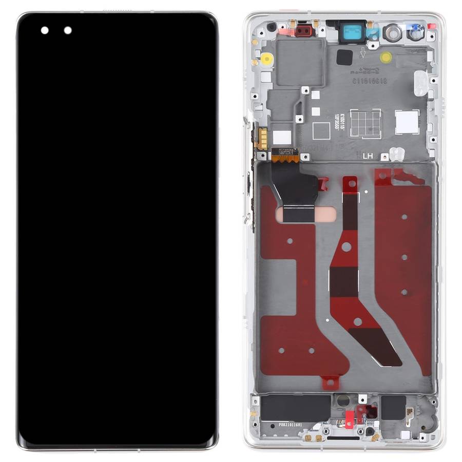 Original OLED LCD Screen for Huawei Nova 8 Pro 5G Digitizer Full Assembly With Frame(Black)