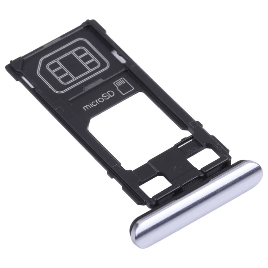 SIM Card Tray + Micro SD Card Tray for Sony Xperia 1 / Xperia XZ4 (Black)