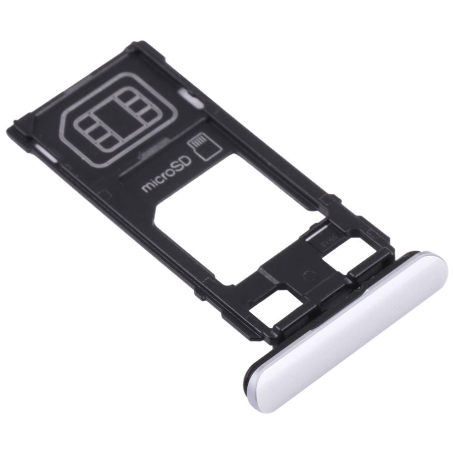 SIM Card Tray + Micro SD Card Tray for Sony Xperia 1 / Xperia XZ4 (Black)