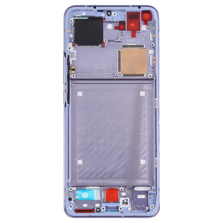 Original Front Housing LCD Frame Bezel Plate for Xiaomi Mi 11 Pro M2102K1AC (Black)
