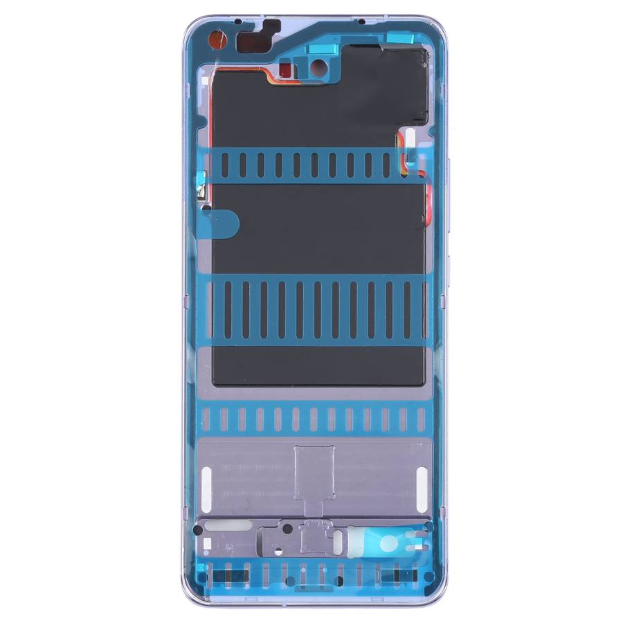 Original Front Housing LCD Frame Bezel Plate for Xiaomi Mi 11 Pro M2102K1AC (Black)