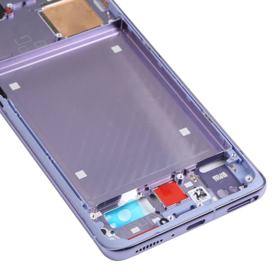 Original Front Housing LCD Frame Bezel Plate for Xiaomi Mi 11 Pro M2102K1AC (Black)