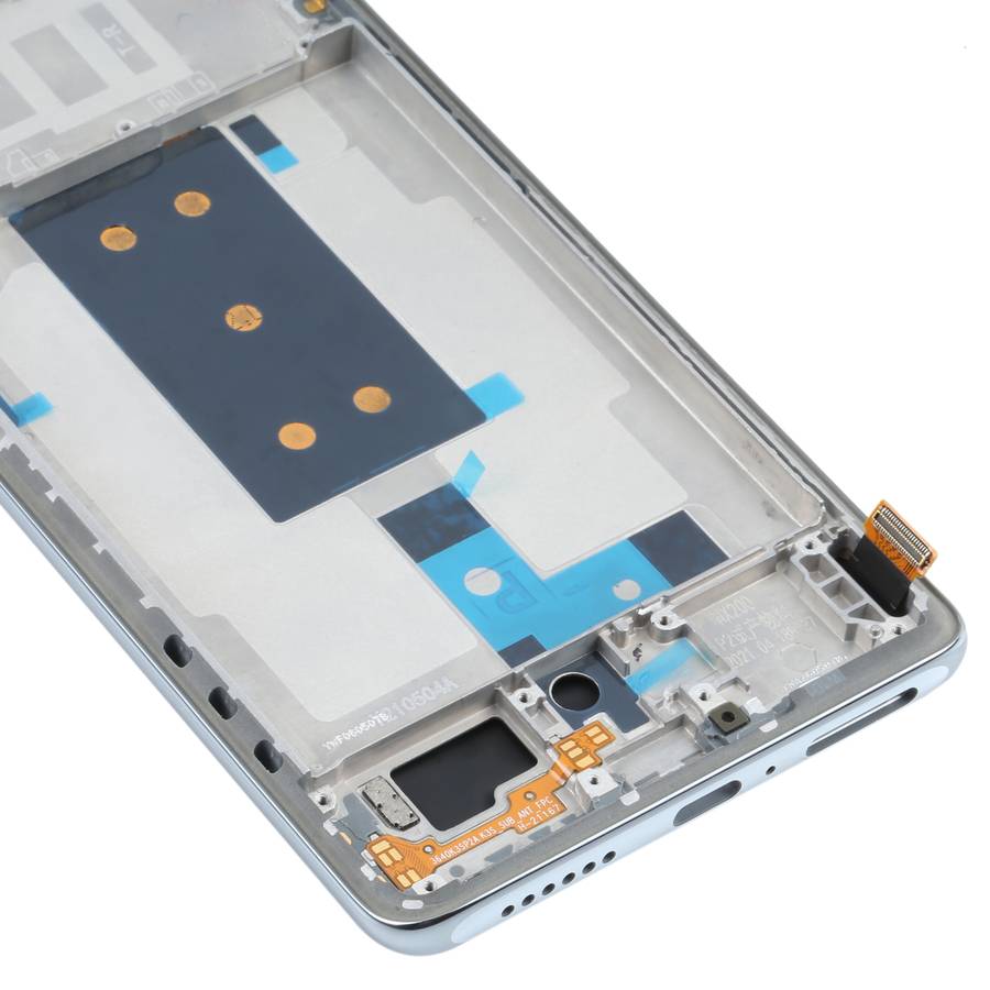 Original OLED LCD Screen for Xiaomi Mi 11T / 11T Pro Digitizer Full Assembly with Frame(Silver)
