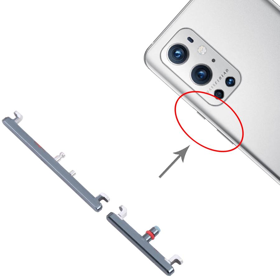 For OnePlus 9 Pro Original Power Button and Volume Control Button (Black)