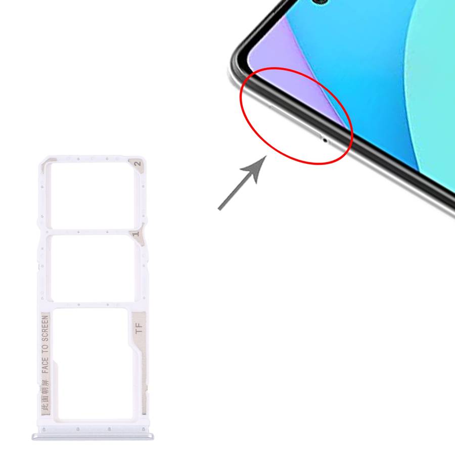 SIM Card Tray + SIM Card Tray + Micro SD card tray for Xiaomi Redmi 10/Redmi 10 Prime/Redmi Note 11