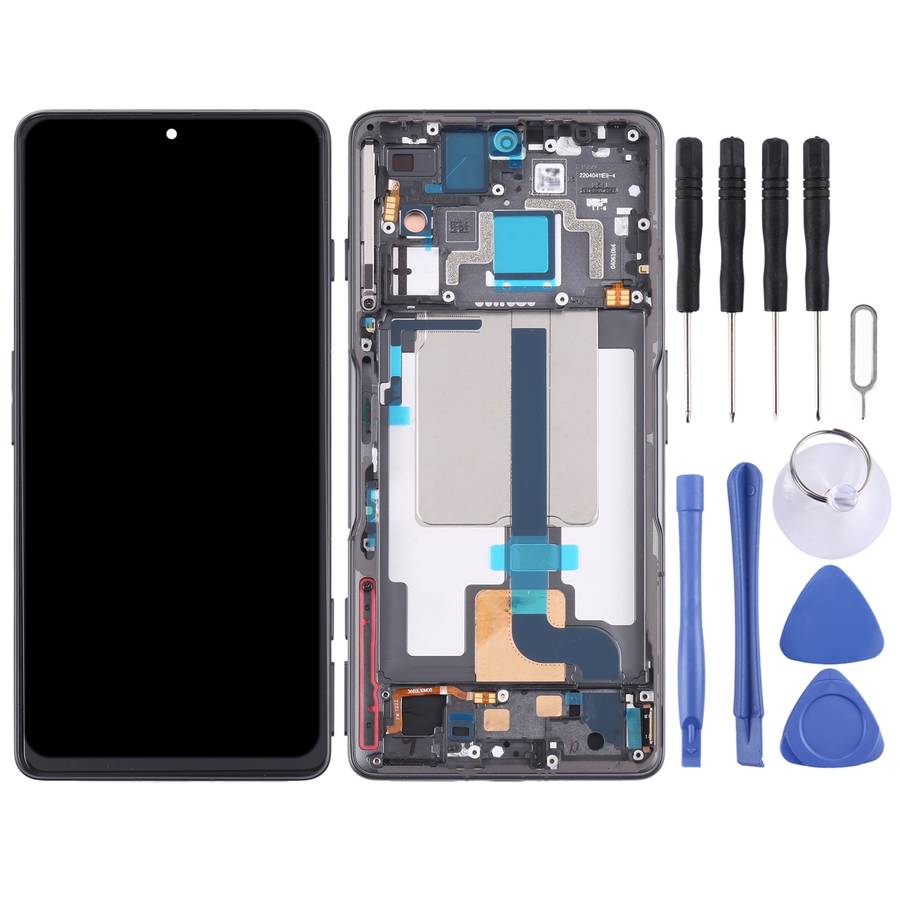 Original LCD Screen and Digitizer Full Assembly with Frame for Xiaomi Redmi K50 Gaming/Poco F4 GT(Bl