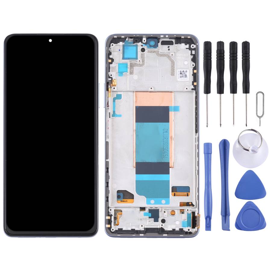 Original LCD Screen for Xiaomi Redmi K40S Digitizer Full Assembly with Frame(Black)