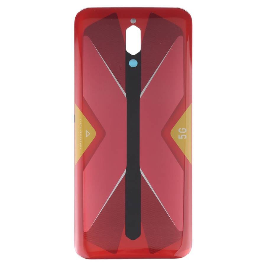 Battery Glass Back Cover for ZTE Nubia Red Magic 5G NX659J(Red)
