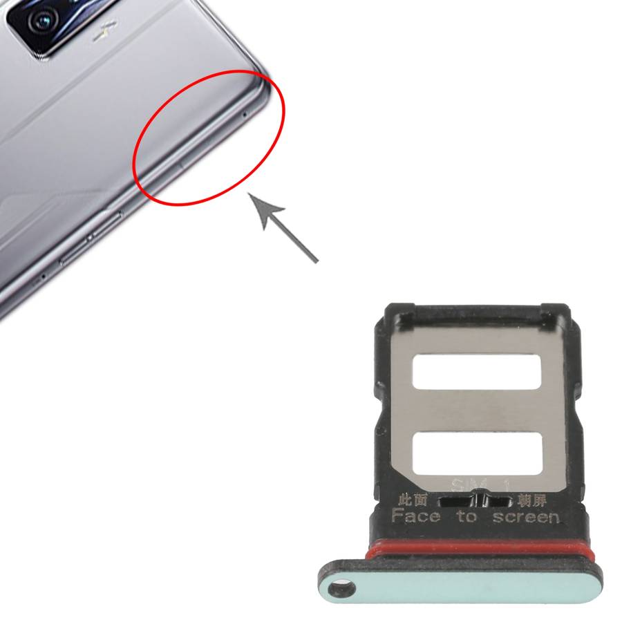 For Xiaomi Redmi K50/K50 Pro SIM Card Tray + SIM Card Tray (Black)