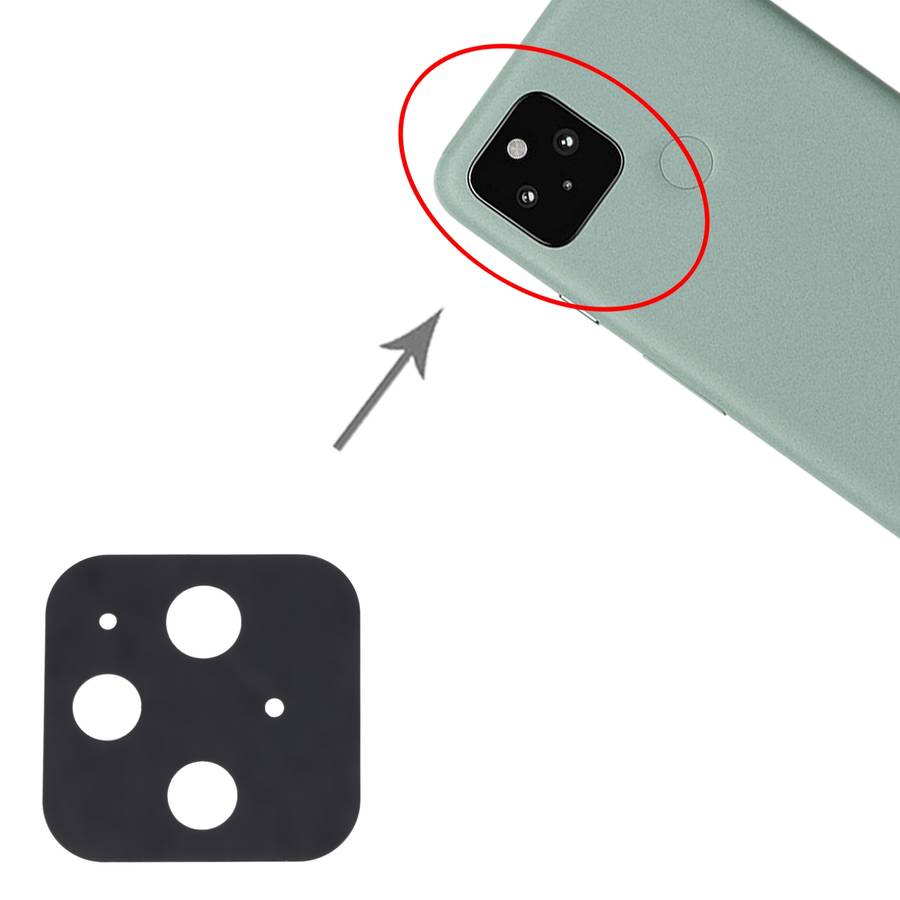 For Google Pixel 5 10 PCS Back Camera Lens