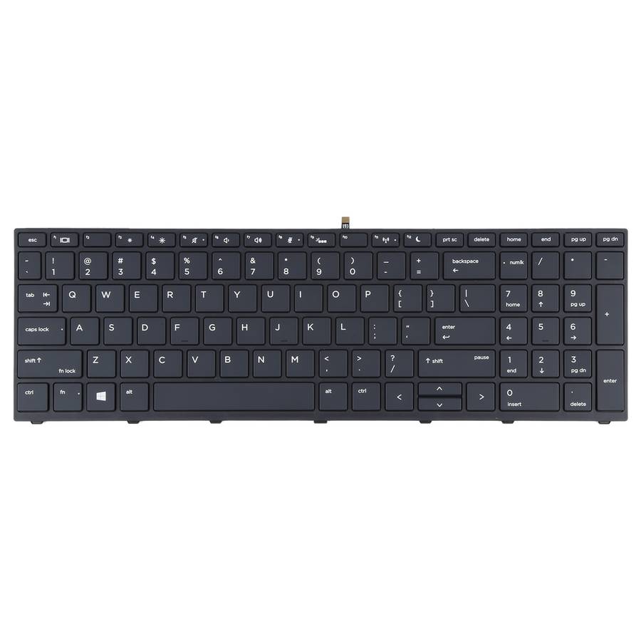 For HP Probook 450 G5 455 G5 470 G5 650 G4 650 G5 US Version Keyboard with Backlight (Black)
