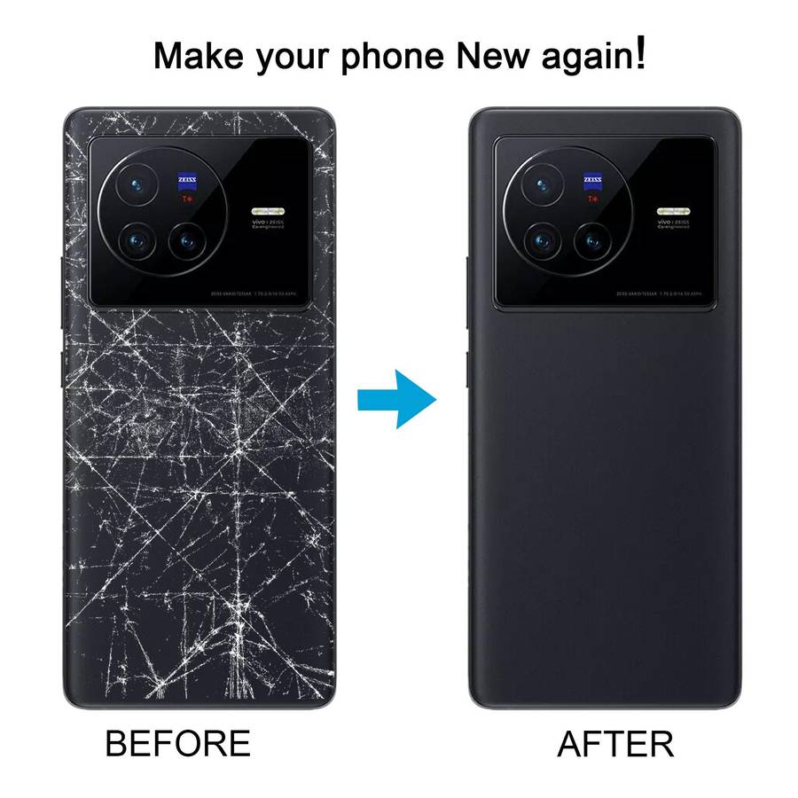 For vivo X80 Original Battery Back Cover (Black)