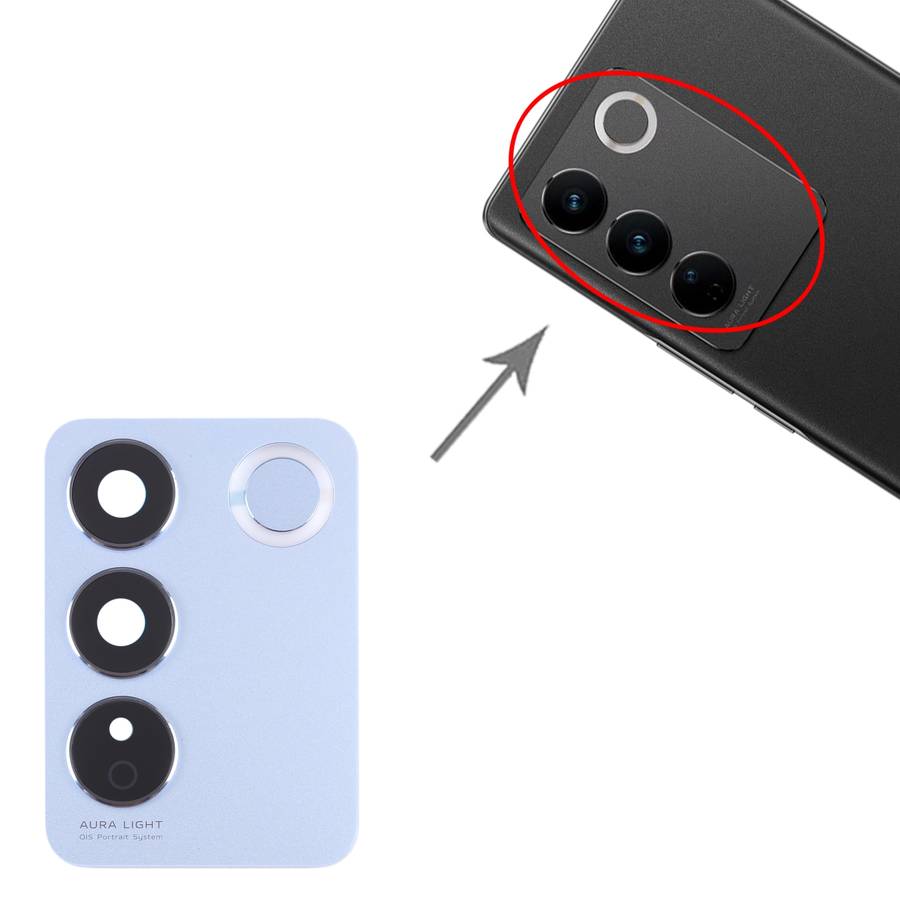 For vivo V27 / V27 Pro Original Camera Lens Cover (Black)