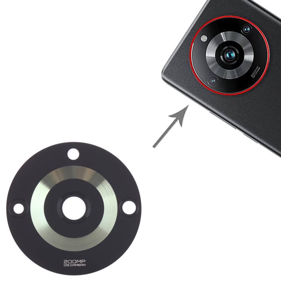 10 PCS Back Camera Lens for Realme 11 Pro+ (Black)
