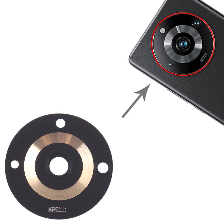 10 PCS Back Camera Lens for Realme 11 Pro+ (Black)