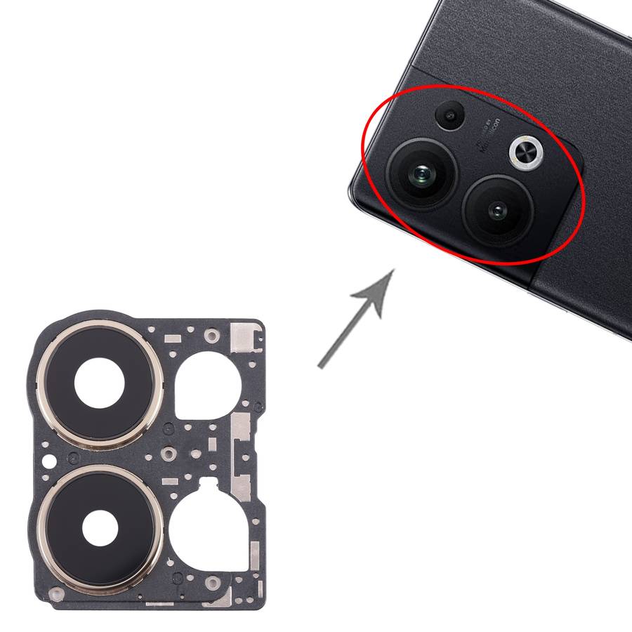 For OPPO Reno9 Pro+ Original Camera Lens Cover (Black)