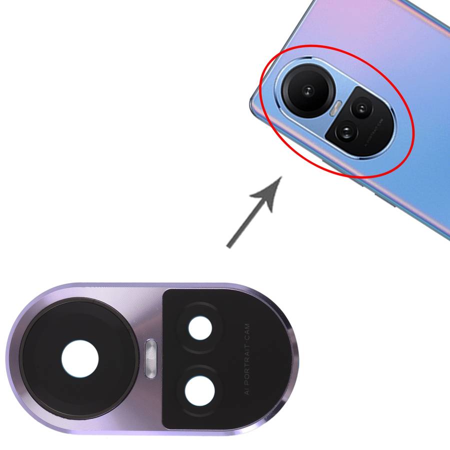 For OPPO Reno10 Pro Global Original Camera Lens Cover (Grey)