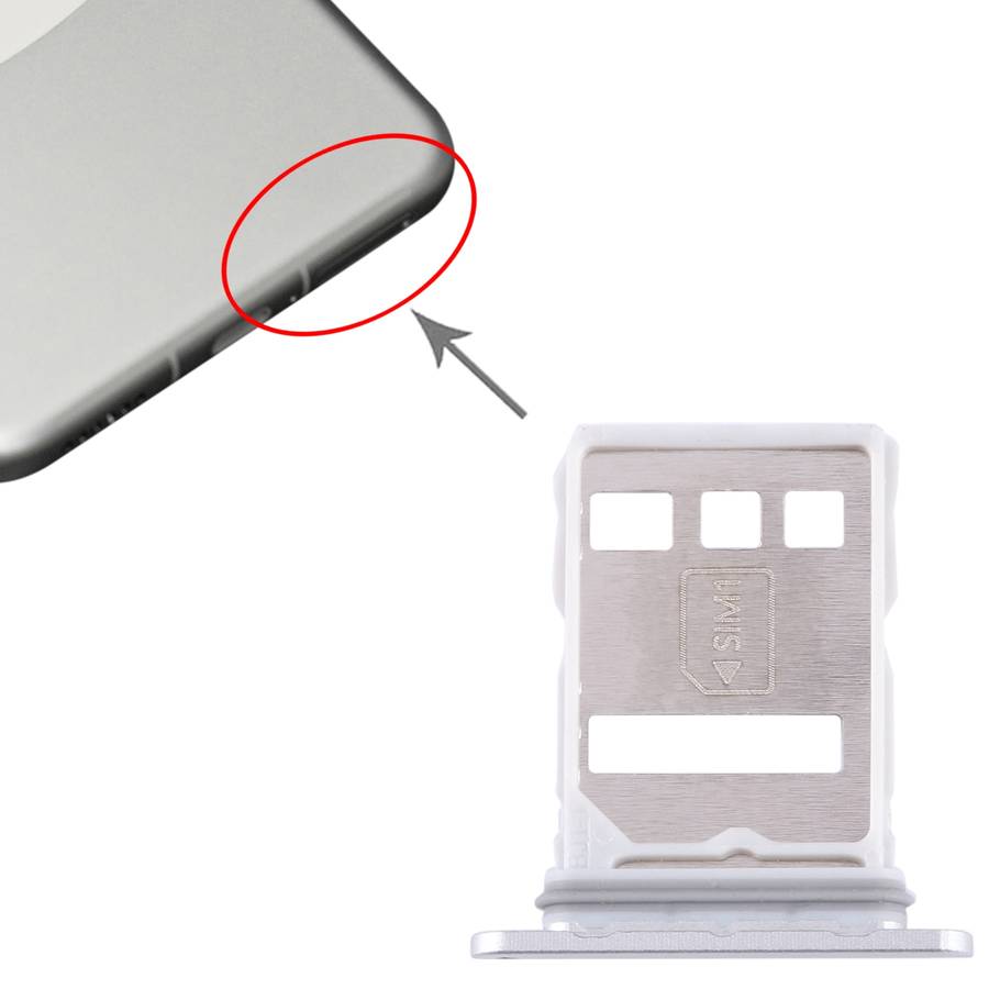 For Huawei Mate 60 Pro SIM + NM Card Tray (Black)