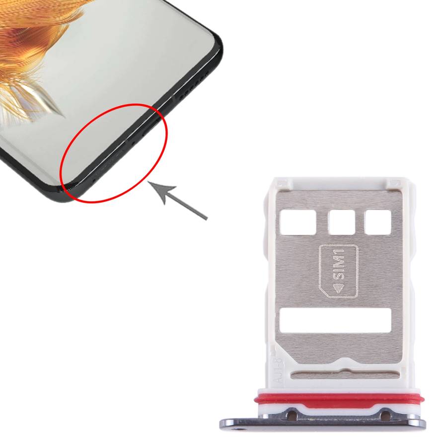 For Huawei Mate 50 Pro SIM Card Tray (Black)