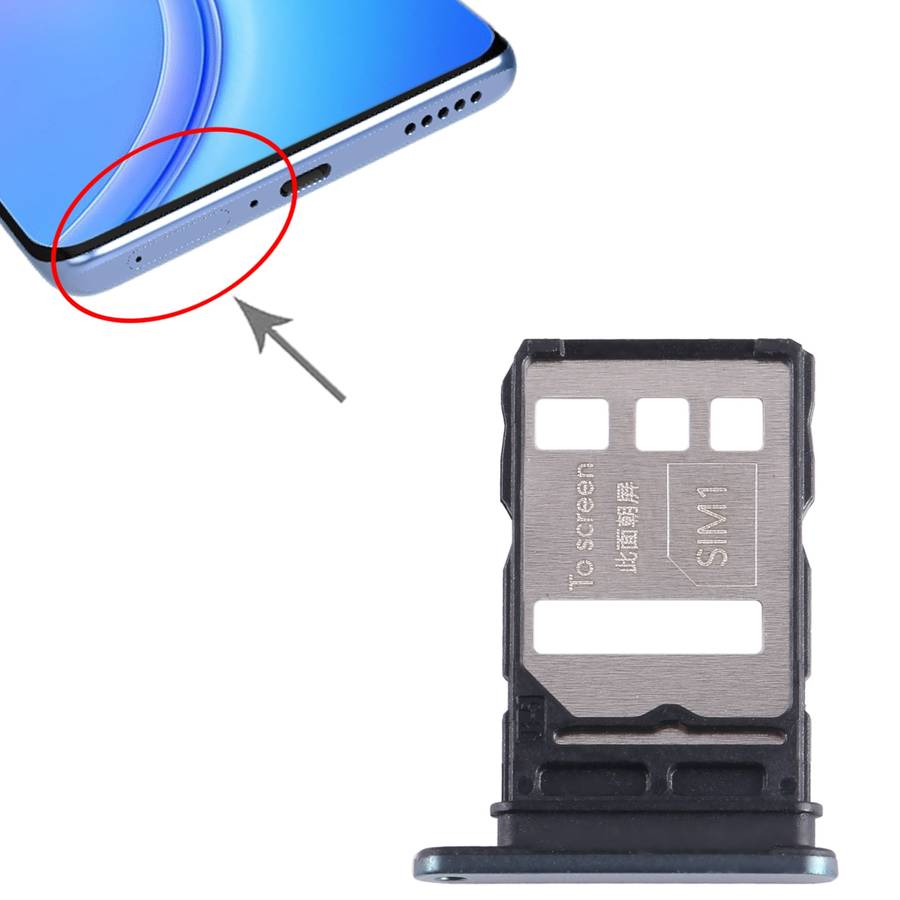 For Honor 60 Pro SIM + SIM Card Tray (Black)