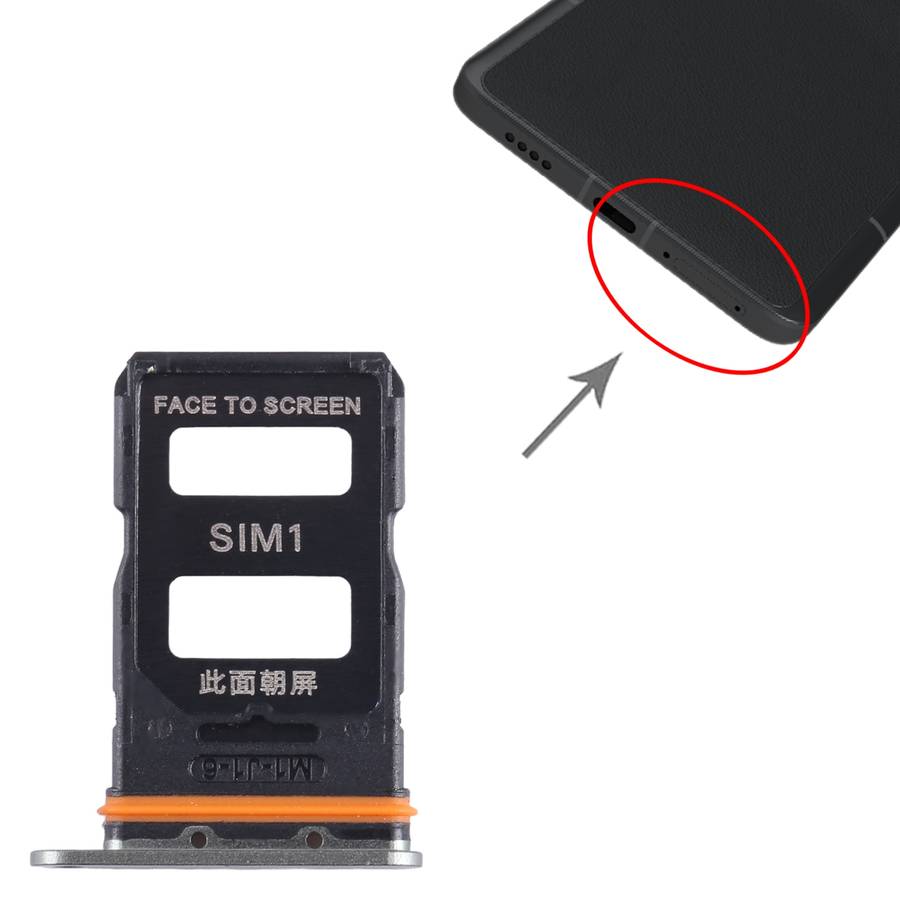 For Xiaomi 13 Ultra SIM Card Tray + SIM Card Tray (Black)