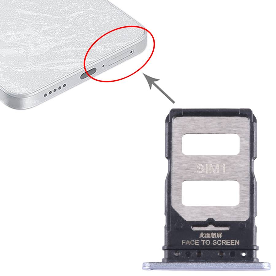 For Xiaomi Note 13 Pro+ SIM Card Tray + SIM Card Tray (Black)