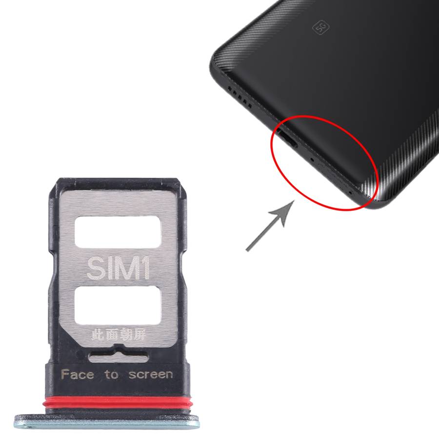 For Xiaomi Poco F5 Pro SIM Card Tray + SIM Card Tray (Black)