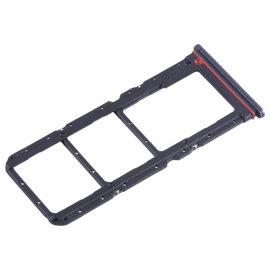 For Tecno Spark 10 Pro KI7 SIM Card Tray + SIM Card Tray + Micro SD Card Tray (Blue)