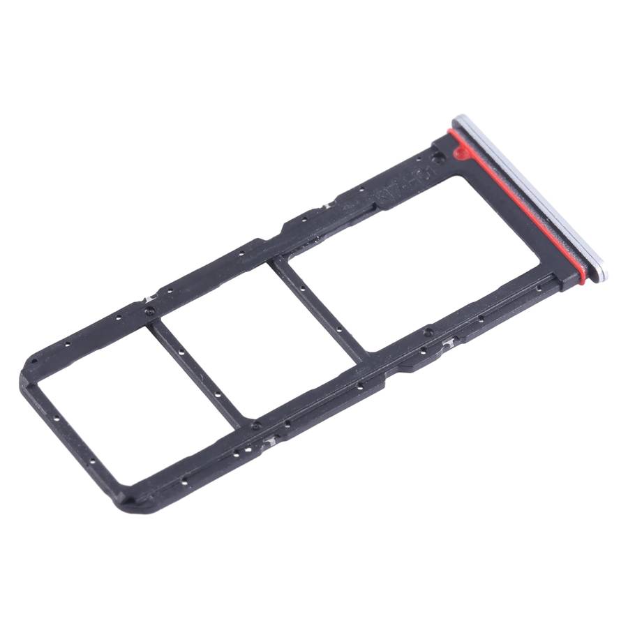 For Tecno Spark 10 Pro KI7 SIM Card Tray + SIM Card Tray + Micro SD Card Tray (Blue)