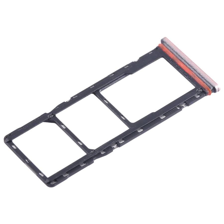 For Infinix Hot 10i X659B SIM Card Tray + SIM Card Tray + Micro SD Card Tray (Black)