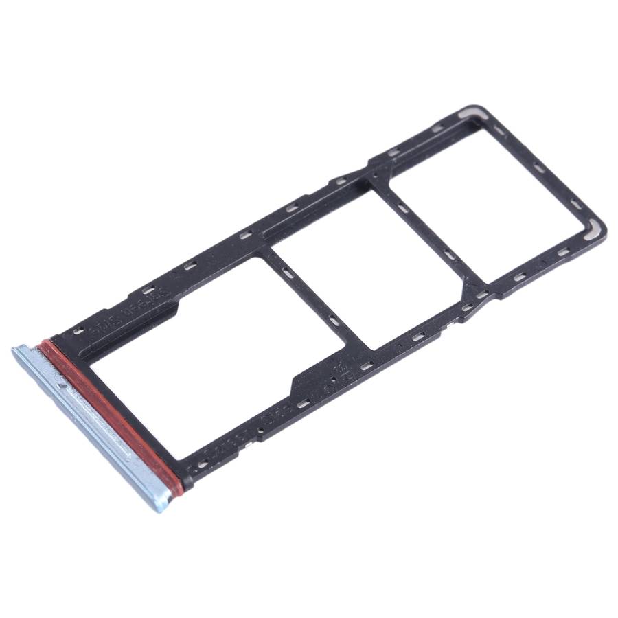 For Infinix Hot 11 X662 SIM Card Tray + SIM Card Tray + Micro SD Card Tray (Silver)